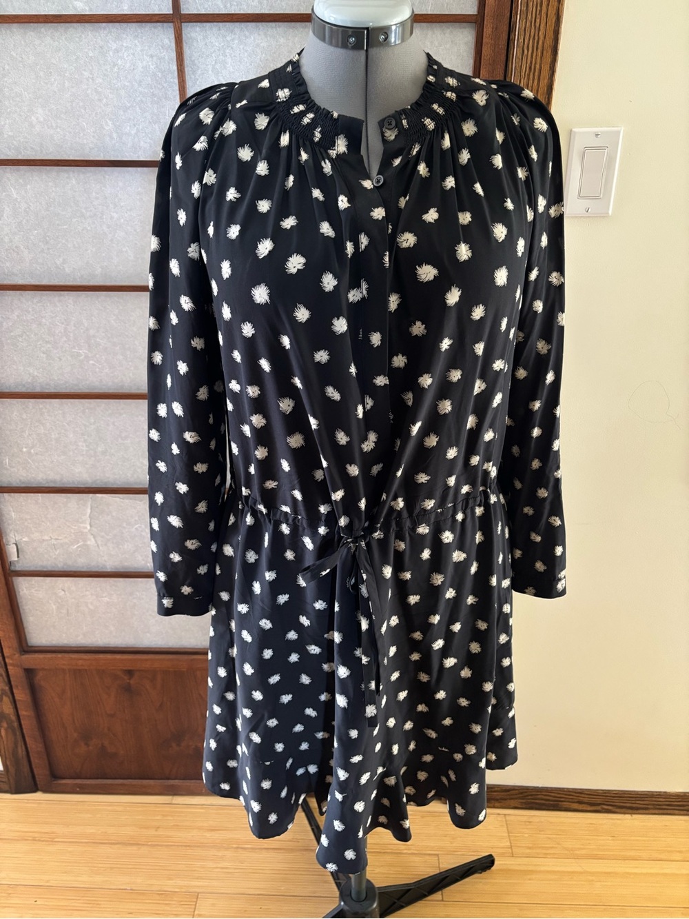 EUC Rebecca Taylor Silk Dandelion Print Dress US 12